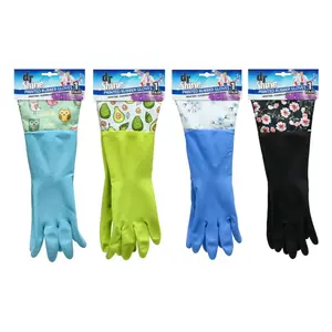 Bao Tay Cao Su In Hoa Văn (Nhiều Mẫu), Printed Rubber Gloves, 1 Đôi - DR SHINE