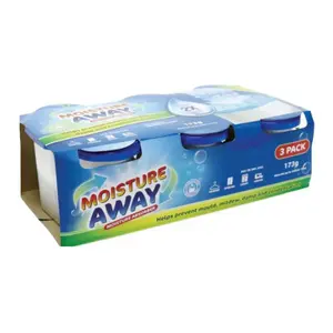 Hộp Hút Ẩm Tủ Quần Áo, Moisture Away Moisture Absorber, Air Dehumidifier, 3 Hộp (173g) - UNCLE BILLS