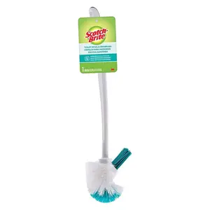 Bàn Chải Nylon Chùi Rửa Cọ Toilet Hai Đầu, Scotch-Brite, Toilet Bowl & Rim Brush - 3M