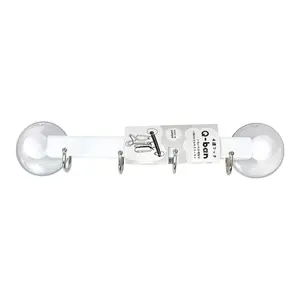 Thanh Treo Vật Dụng Nhà Tắm Móc Hít, Q-ban, 4-Hook Shower Rack with Suction Cup (270 x 55 x 45mm) - YAMADA KAGAKU