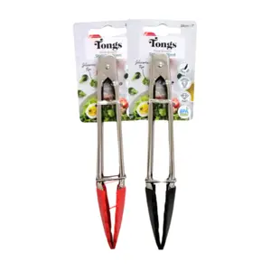 Kẹp Gắp Thức Ăn Inox Đầu Silicon (Nhiều Màu), Silicone Tipped Mini Tongs (18cm) - UNCLE BILLS