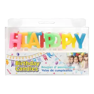 Nến Chữ Sinh Nhật Đủ Màu, Happy Birthday Candles, Rainbow - UNCLE BILLS