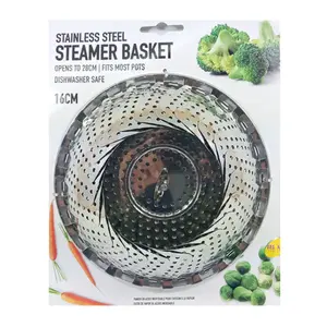 Vỉ Hấp Bằng Thép Không Gỉ, Stainless Steel Steamer Basket (16cm - 28cm) - UNCLE BILLS