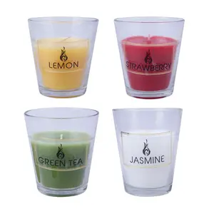 Nến Thơm Ly Thuỷ Tinh (Nhiều Mùi), Candle Scented Glass (7.55 x 7.6cm) - UNCLE BILLS