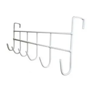 Móc Treo Quần Áo Sau Cửa 6 Móc, Over The Door Rack with 6 Hooks (41 x 5 x 8cm) - UNCLE BILLS