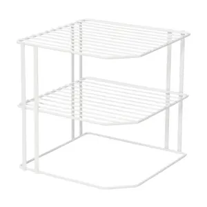 Giá Kệ Đựng Chén Đĩa 3 Tầng, Corner Plate Shelf, 3 Tier (25 x 25cm) - UNCLE BILLS