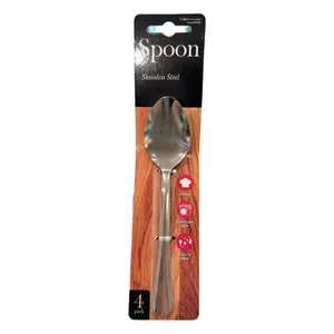 Muỗng Ăn Bằng Thép Không Gỉ, Stainless Steel Spoon, 4 Cái - UNCLE BILLS