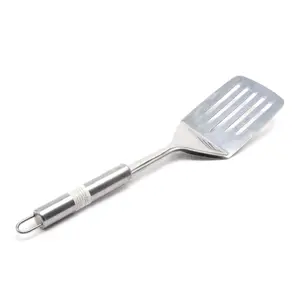 Vá Lược Vuông Bằng Thép Không Gỉ, Stainless Steel Slotted Spatula (34cm) - UNCLE BILLS