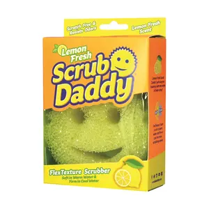 Miếng Bọt Biển Mặt Cười Chanh Tươi Lau Chùi Đa Năng, Lemon Fresh FlexTexture Scrubber - SCRUB DADDY