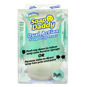 Bình Đựng Xà Bông Rửa Chén 2 Chức Năng, Soap Daddy, Style Collection, Dual Action Soap Dispenser - SCRUB DADDY