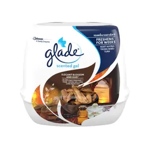 Sáp Thơm Hương Trầm Hương Sâu Lắng Cùng Ngàn Hoa, Scented Gel, Elegant Blossom & Oud (180g) - GLADE