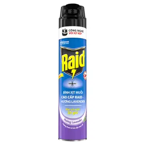 Xịt Chống Muỗi Cao Cấp Hương Oải Hương, Mosquito Repellent Spray, Lavender (600ml) - RAID