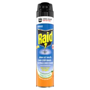 Xịt Chống Muỗi Cao Cấp Hương Cam Chanh, Mosquito Repellent Spray, Citrus (600ml) - RAID