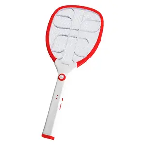 Vợt Muỗi Màu Trắng Đỏ, Rechargeable Mosquito Racket with Lithium Battery, White Red, 200 - 240V - DIEN QUANG