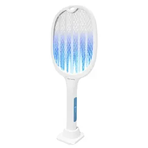 Vợt Muỗi Tự Bắt Muỗi Màu Trắng, 2-in-1 Smart Mosquito Swatter with Auto-Trap, Lithium Battery, White, 5V - 1A/2A - DIEN QUANG