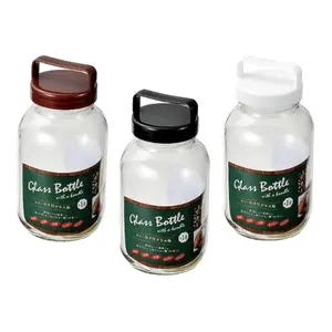 Hũ Thủy Tinh Nắp Tay Cầm (Nhiều Mẫu), Glass Bottle with a Handle (1L) - ECHO METAL