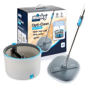 Bộ Cây Lau Nhà Tách Nước Bẩn, Opti-Clean 360 Spin Mop (31 x 23 x 32cm) - MINKY