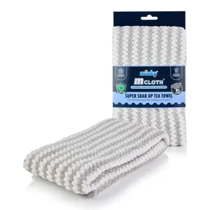 Khăn Lau Chén Đĩa Siêu Thấm Nước Xám, Mcloth, Powerful High Density Microfibre, Super Soak Up Tea Towel (70 x 40cm) - MINKY