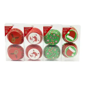 Giấy Lót Bánh Cupcake Giáng Sinh (Nhiều Mẫu), Christmas Cupcake Wrapper, 50 Cái - UNCLE BILLS