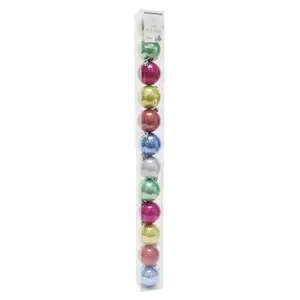 Quả Châu Trang Trí Giáng Sinh Nhiều Màu, 12 Pack Pastel Baubles (50mm) - UNCLE BILLS