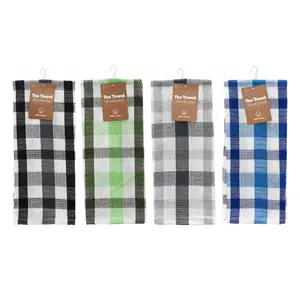 Khăn Lau Chén Sọc Caro (Nhiều Mẫu), Checkered Tea Towel (43 x 68cm) - UNCLE BILLS