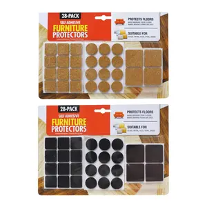 Miếng Dán Bảo Vệ Nền, Sàn Nhà & Nội Thất (Nhiều Màu), Self Adhesive Furniture & Floor Protectors, 28 Miếng - UNCLE BILLS