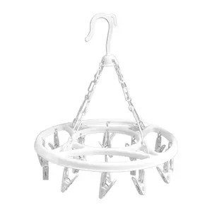 Móc Tròn Phơi Quần Áo, Clip & Dry Hanger Round Clothes Peg, 18 Móc - UNCLE BILLS