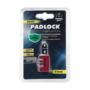 Ổ Khóa Mật Mã 3 Số Vali Du Lịch, Steel Padlock, 3-Digit Combination (21mm) - UNCLE BILLS
