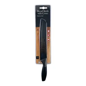 Dao Cắt Bánh Mì Có Nắp Đậy, Stainless Steel Bread Knife with Cover (32cm) - UNCLE BILLS