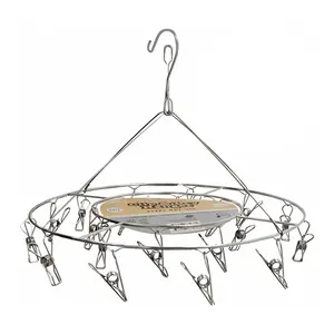 Móc Treo Kẹp, Stainless Steel Clip & Dry Hanger, 20 Móc - UNCLE BILLS