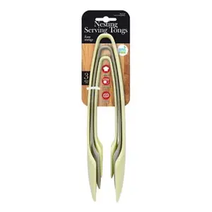 Kẹp Gắp Thức Ăn Đa Năng, Nesting Serving Tongs, BPA Free, 3 Cái - UNCLE BILLS