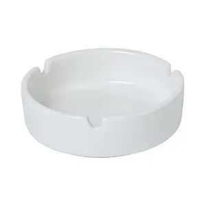 Gạt Tàn Thuốc Bằng Sứ, White Porcelain Ashtray (10cm) - UNCLE BILLS