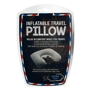 Gối Bơm Hơi Chữ U Kê Cổ Du Lịch, Inflatable Travel Pillow (33 x 26cm) - UNCLE BILLS