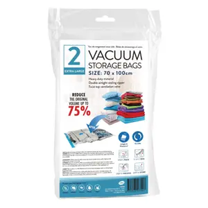 Túi Hút Chân Không Đựng Đồ, Extra Large Vacuum Storage Bags, 2 Cái (70 x 100cm) - UNCLE BILLS