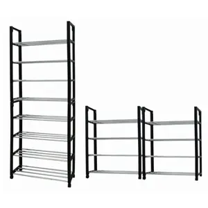 Kệ Để Giày 8 Tầng Bằng Thép Không Gỉ, Shoe Rack, 8 Tier or Double 4 Tier (49 x 18 x 135cm) - UNCLE BILLS