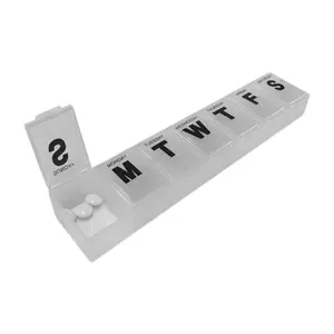 Hộp Đựng Thuốc 7 Ngày, Senior Aid, 7-Day Jumbo Pill Box (23 x 5cm) - UNCLE BILLS