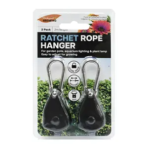 Móc Dây Treo Chậu Cây, Backyard Growing, Ratchet Rope Hanger, 2 Cái (2m) - UNCLE BILLS