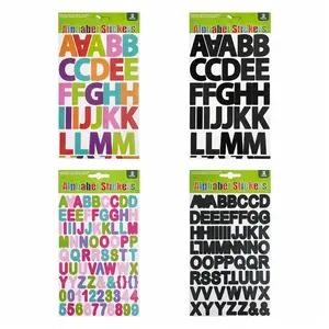Hình Dán Chữ Cái (Nhiều Mẫu), Alphabet Stickers, 2 Tờ - UNCLE BILLS