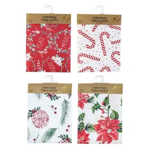 Khăn Trải Bàn Họa Tiết Giáng Sinh (Nhiều Mẫu), Christmas Printed Table Cloth (132 x 228cm) - UNCLE BILLS