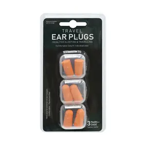 Bộ Nút Bịt Tai Chống Ồn Kèm Hộp, Travel Ear Plugs with Case, 3 Cặp - UNCLE BILLS