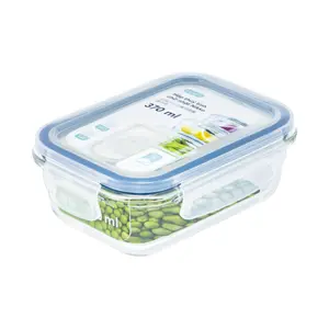 Hộp Thủy Tinh Chữ Nhật, Nikko Rectangle Glass Storage Container, 370ml (155 x 114 x 56mm) - INOCHI