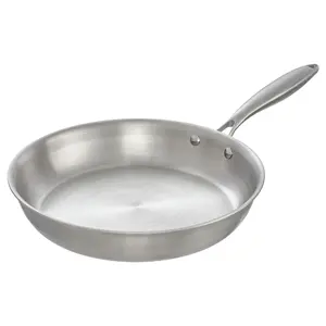Chảo Inox Nguyên Khối, Omi Gourmet Tri-ply Stainless Steel Frying Pan, 28cm (510 x 280 x 55mm) - INOCHI