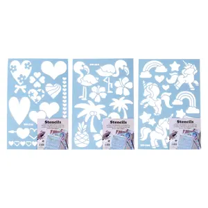 Khuôn Vẽ & Phun Màu Cho Trẻ Em (Nhiều Mẫu), Stencil for Kids - UNCLE BILLS