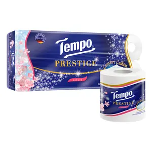 Giấy Vệ Sinh 4 Lớp Hương Anh Đào, Prestige, Sakura Scented Toilet Paper, 10 Cuộn (138 x 108mm) - TEMPO
