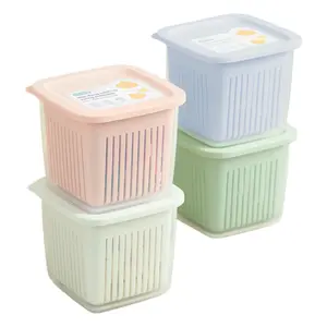 Hộp Đựng Hành Tỏi Vuông, Hokkaido Square Onion & Garlic Container (106 x 106 x 92mm) - INOCHI