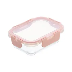 Hộp Thủy Tinh Chữ Nhật, Nikko Pure Rectangle Glass Storage Container, 370ml (155 x 115 x 56mm) - INOCHI