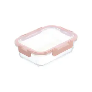 Hộp Thủy Tinh Chữ Nhật, Nikko Pure Rectangle Glass Storage Container, 640ml (183 x 135 x 62mm) - INOCHI