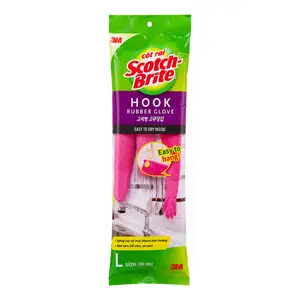 Găng Tay Đa Dụng Có Móc, Scotch-Brite, Hook Rubber Glove, Size L, 1 Đôi (38cm) - 3M