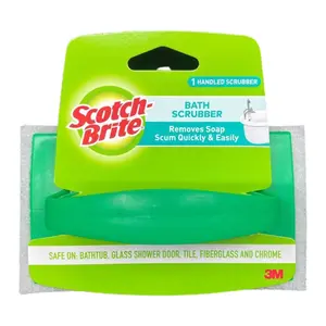 Bàn Chải Cọ Nhà Tắm Không Trầy Xước, Scotch-Brite, Bath Scrubber with Handle - 3M