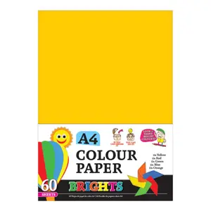 Xấp Giấy A4 5 Màu, Brights, A4 Colour Paper 70gsm, 60 Tờ - UNCLE BILLS